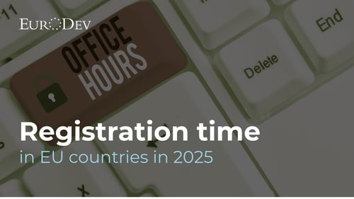 Registration time in EU countries in 2025